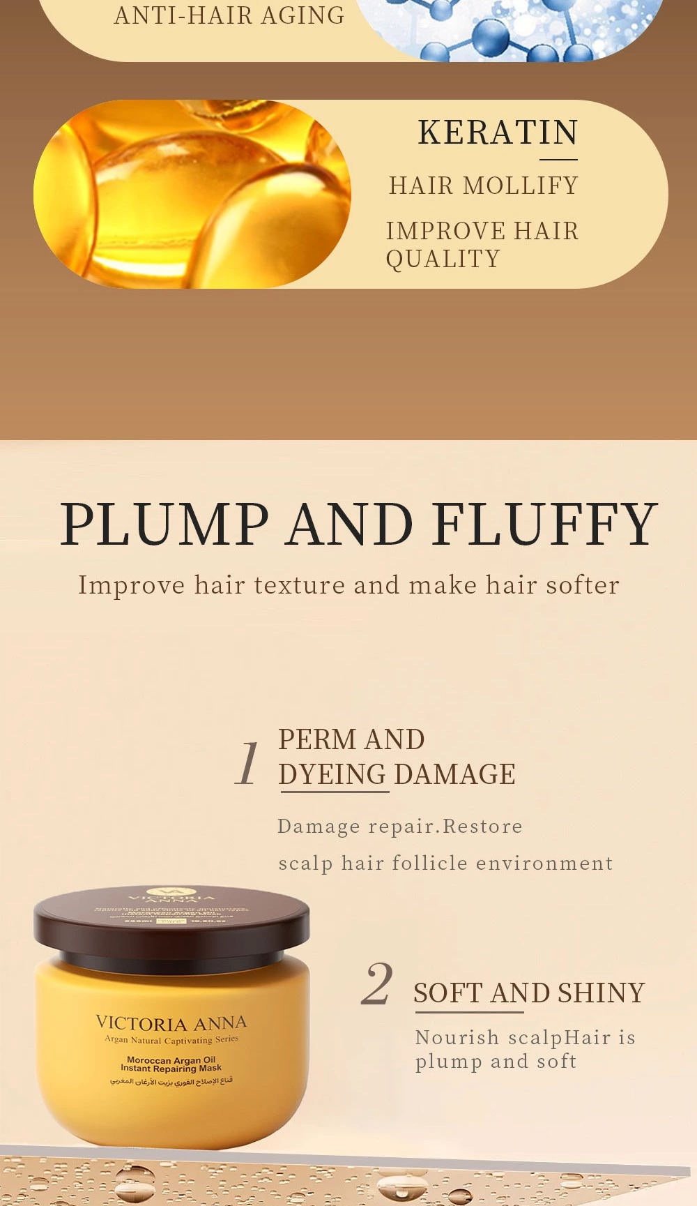 Damaged Hair Repair Collagen Deep Lasting Moisturizing Nourishing Shine Horny Smoothing Conditioner Magic Mask