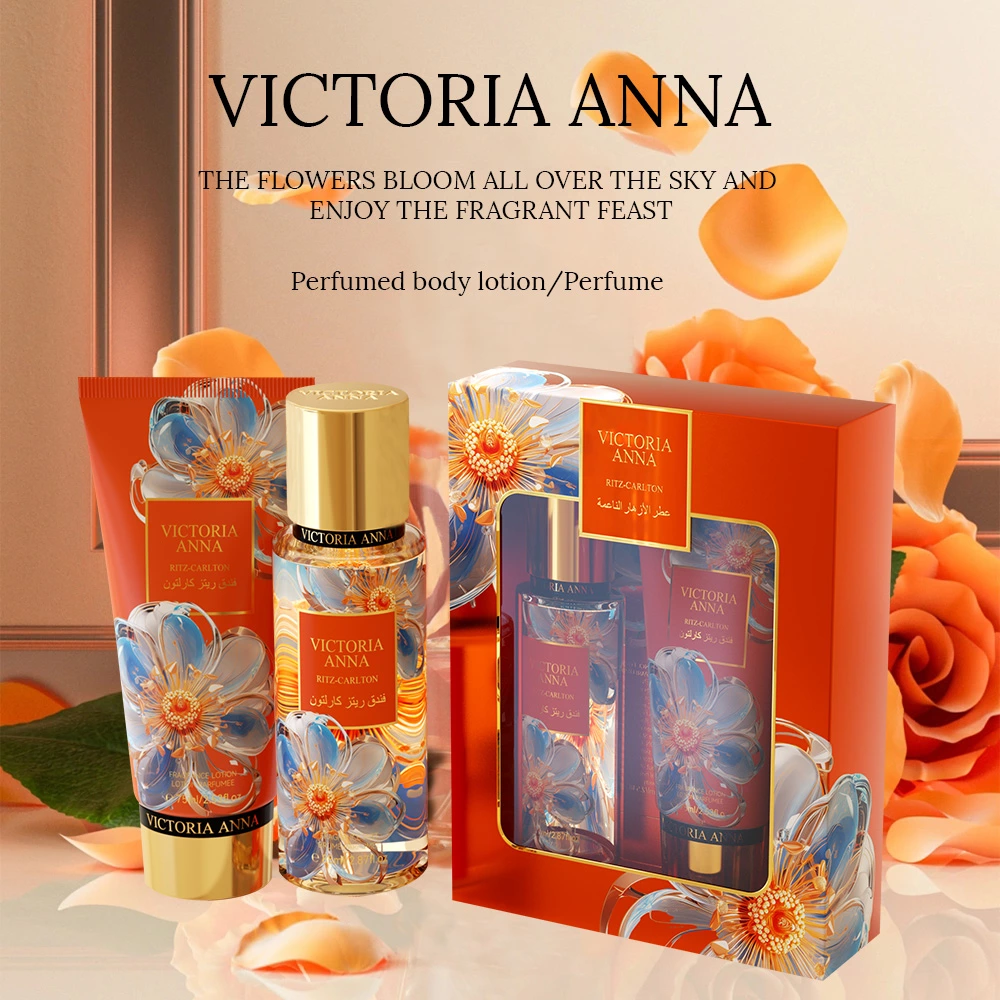 Victoria Anna Lasting Light Fragrance Victorian Fragrance Body Lotion Set Perfumes Mujer Originales Moisturizing Body Lasting Skin Care