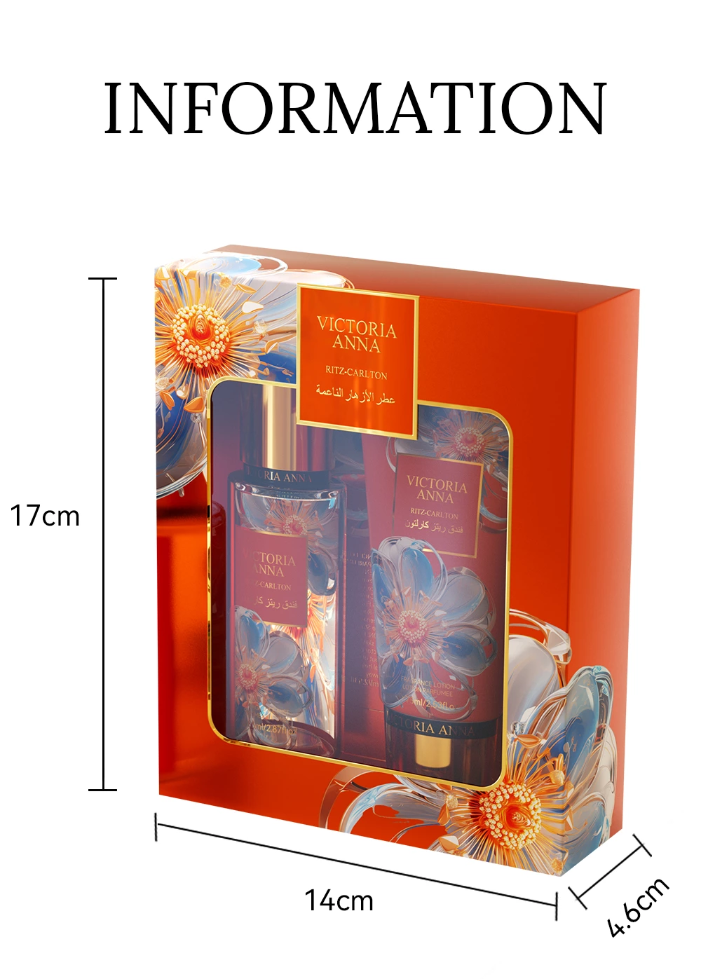 Victoria Anna Lasting Light Fragrance Victorian Fragrance Body Lotion Set Perfumes Mujer Originales Moisturizing Body Lasting Skin Care