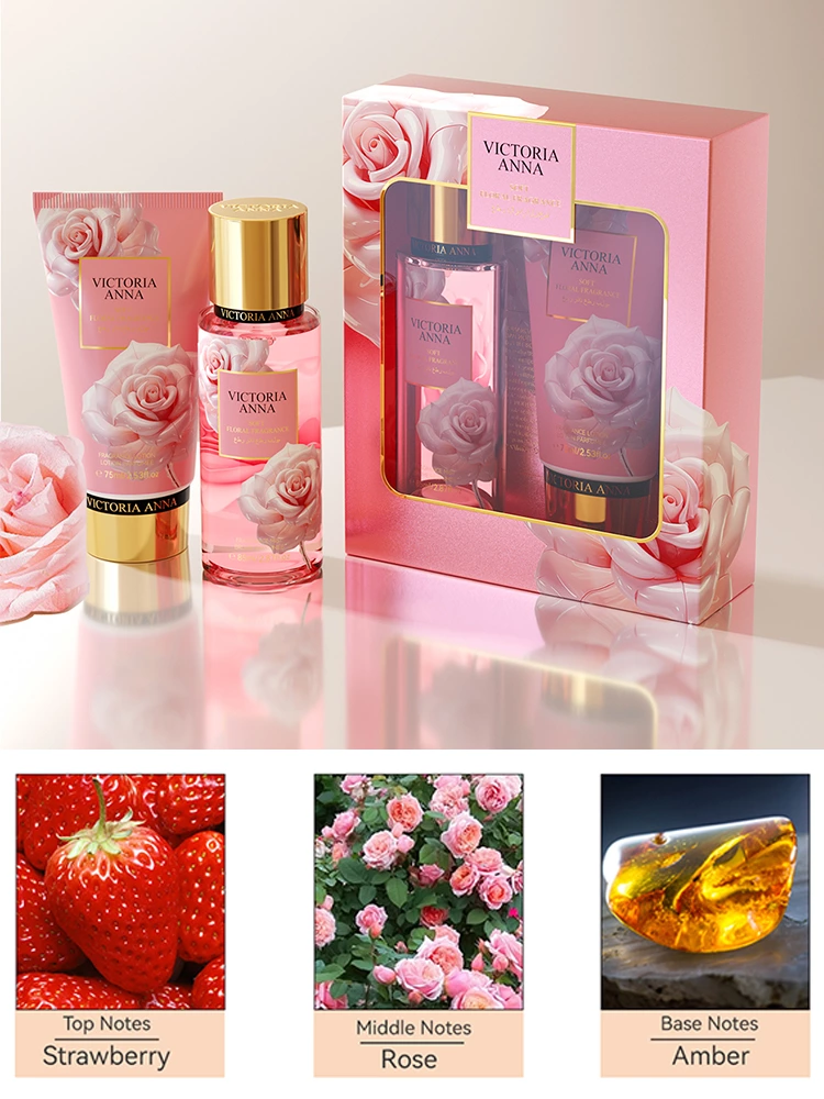 VICTORIA ANNA Exquisite Perfume Set A Captivating Blend of Oriental Floral and Fruity Notes (Eau de Toilette EDT)