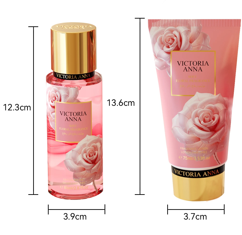 VICTORIA ANNA Tiano Series Women Perfume Set including Spray Perfume (85ml) and Fragrance Body Lotion (75ml)