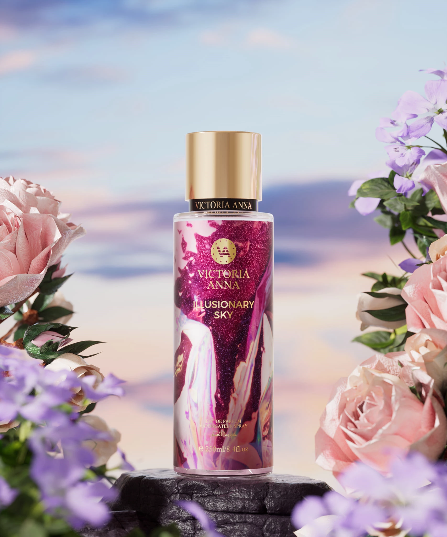 Victoria Anna Perfume, Lasting 48 Hours, Floral And Fruity Formula, Easy To Carry