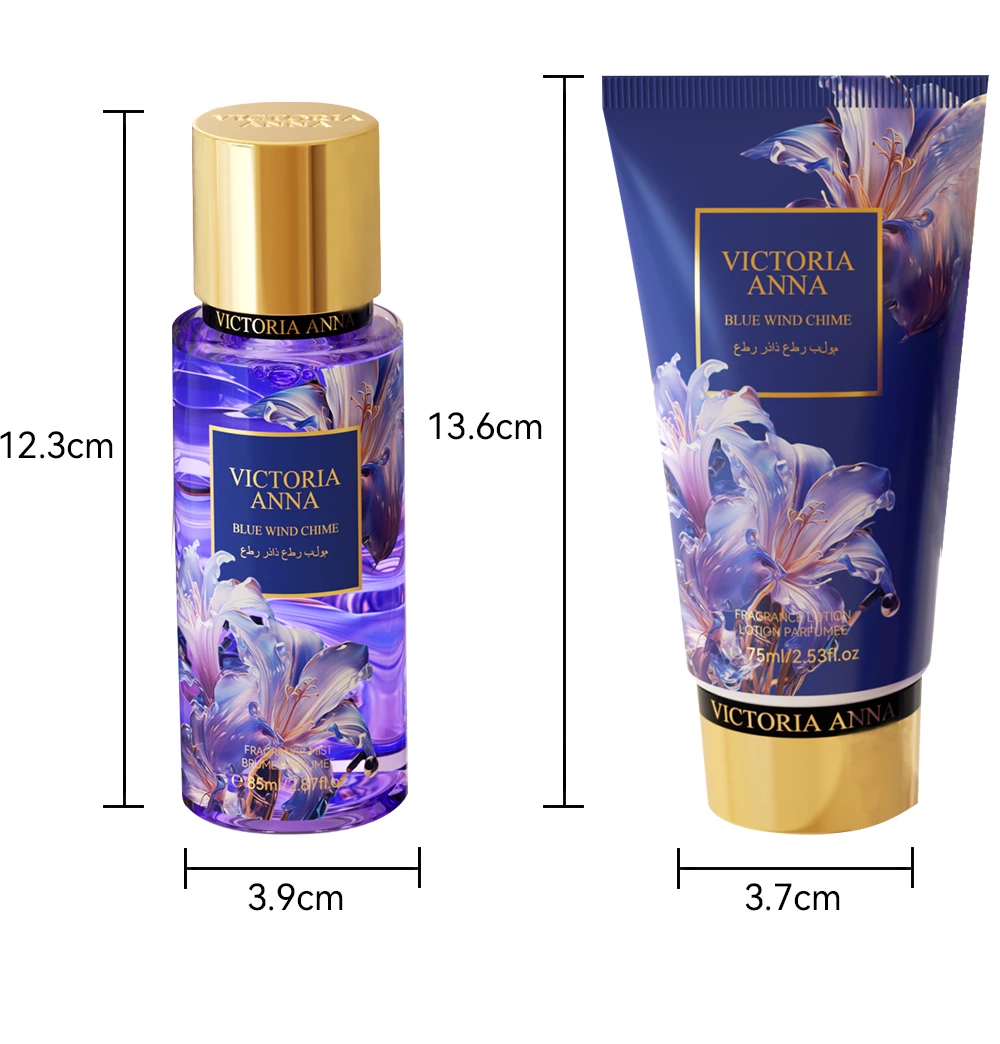 VICTORIA ANNA Fragrance Body Lotion Set has a sweet and soft fragrance that lasts long It includes women perfume