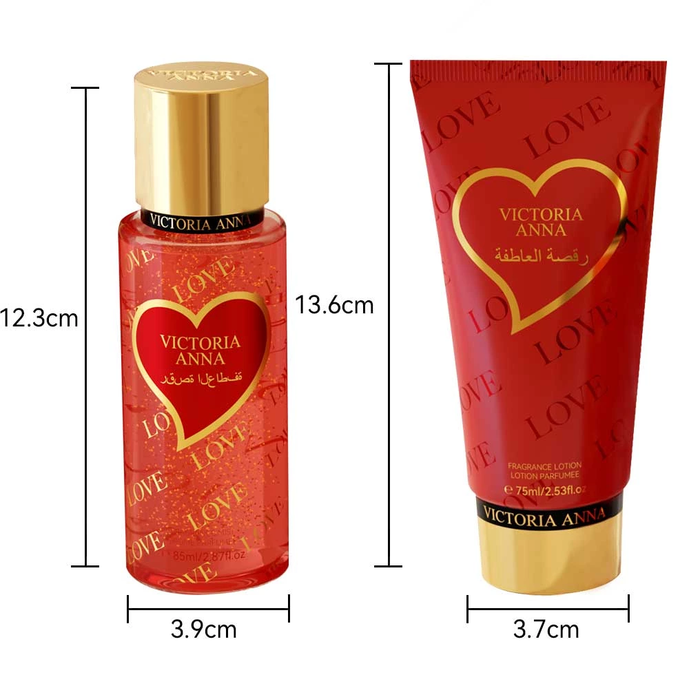 VICTORIA ANNA fragrance series women perfume has a very rich fragrance It a set of perfume and body lotion