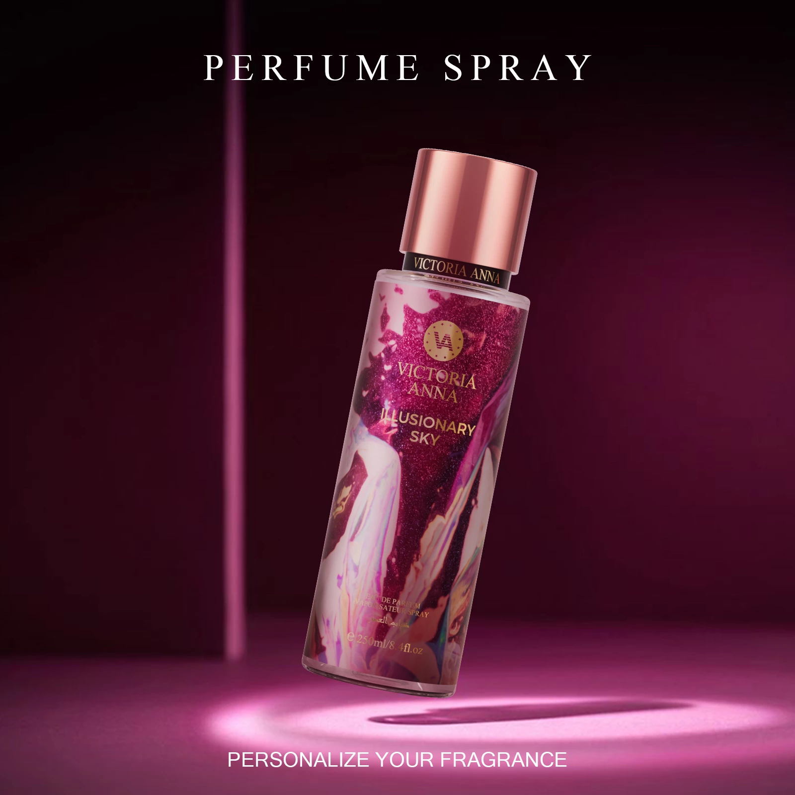 Aquatic Aromatic Notes Fragrance Victoria Anna Perfume Spray Fragrant 250ml