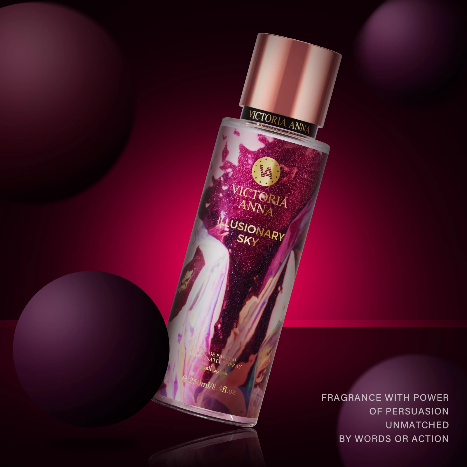 Aquatic Aromatic Notes Fragrance Victoria Anna Perfume Spray Fragrant 250ml